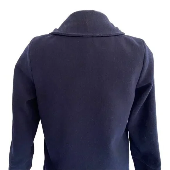 XinyuFushi Pea Coat Blue Jacket Gold Button Women's Coat Size Small - Picture 10 of 11